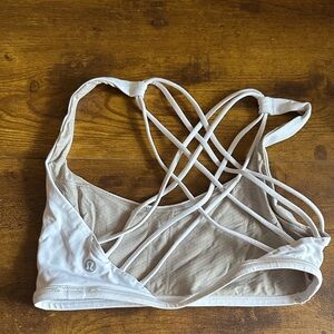 Lululemon white sports bra